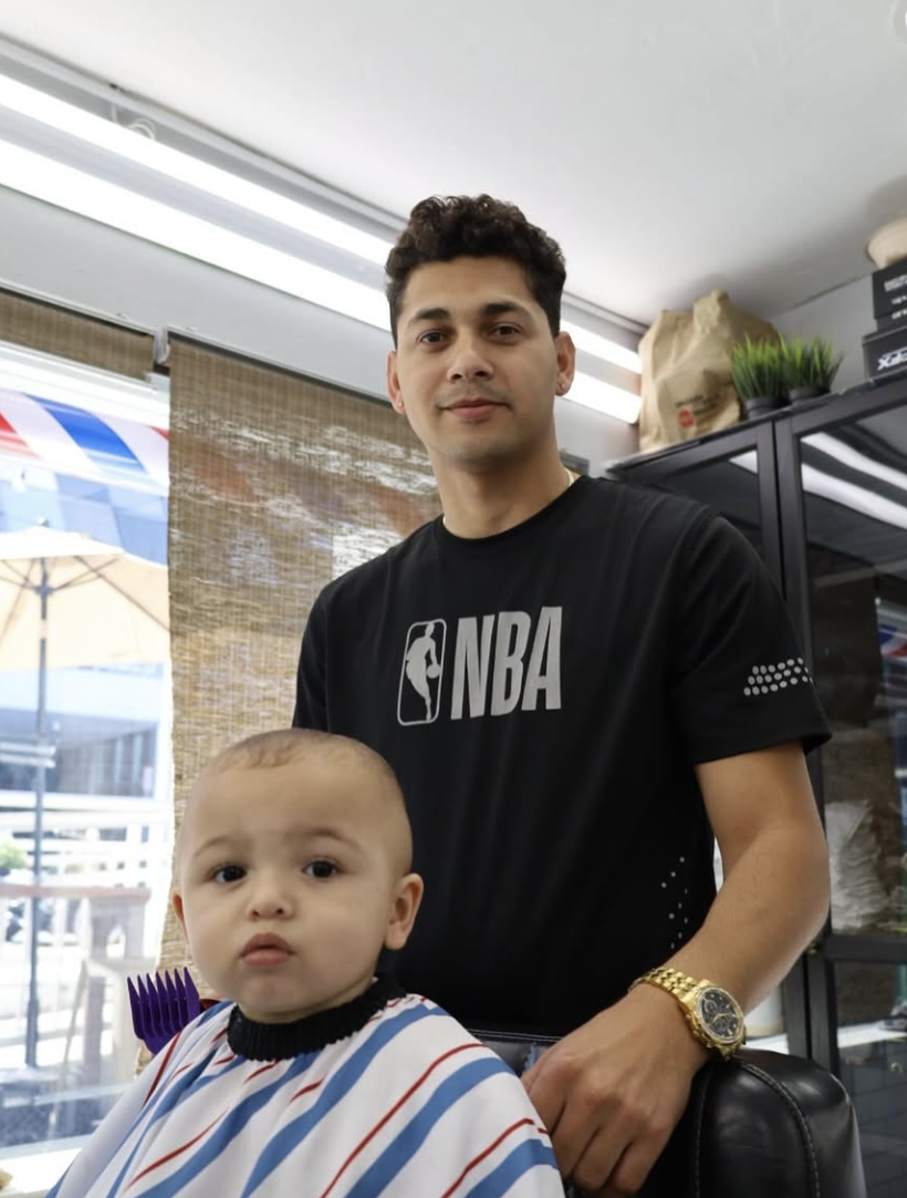 Alexander working with a young client